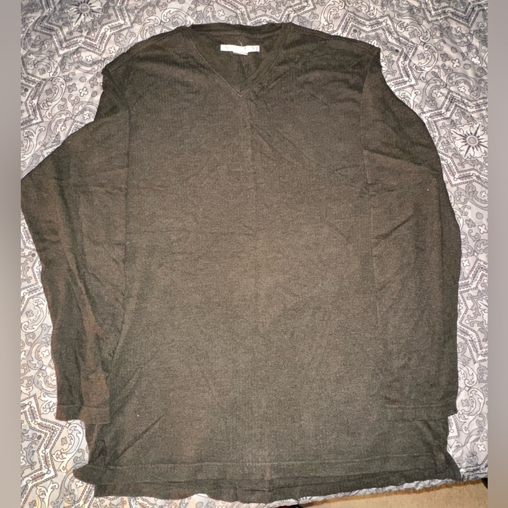 Perry Ellis Men's V-Neck Long Sleeve